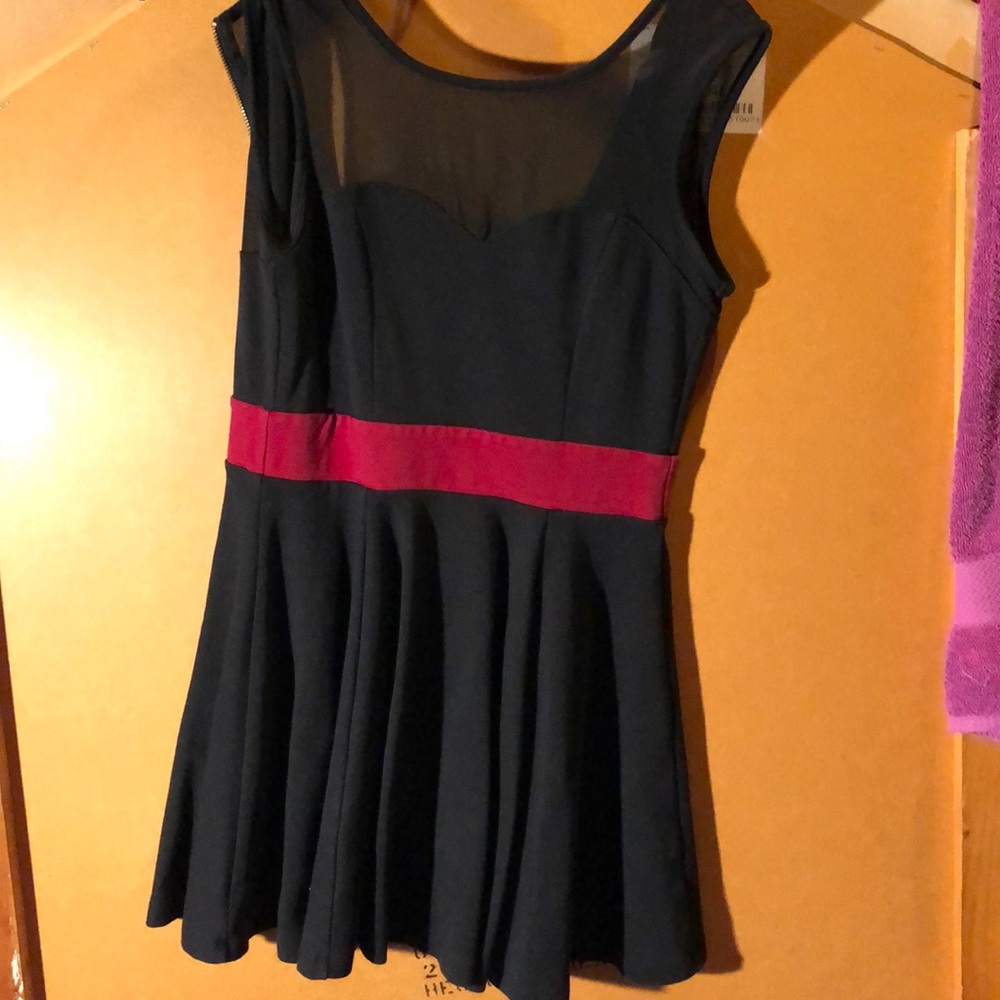 Black and red dress